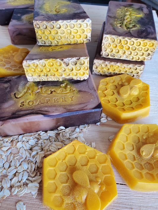 Oatmeal Honey and Chocolate Soap