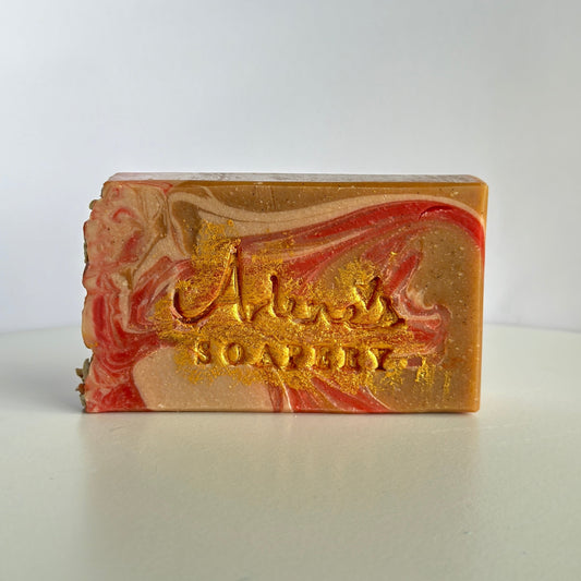 Strawberries, Oatmeal, Honey and Almonds Soap
